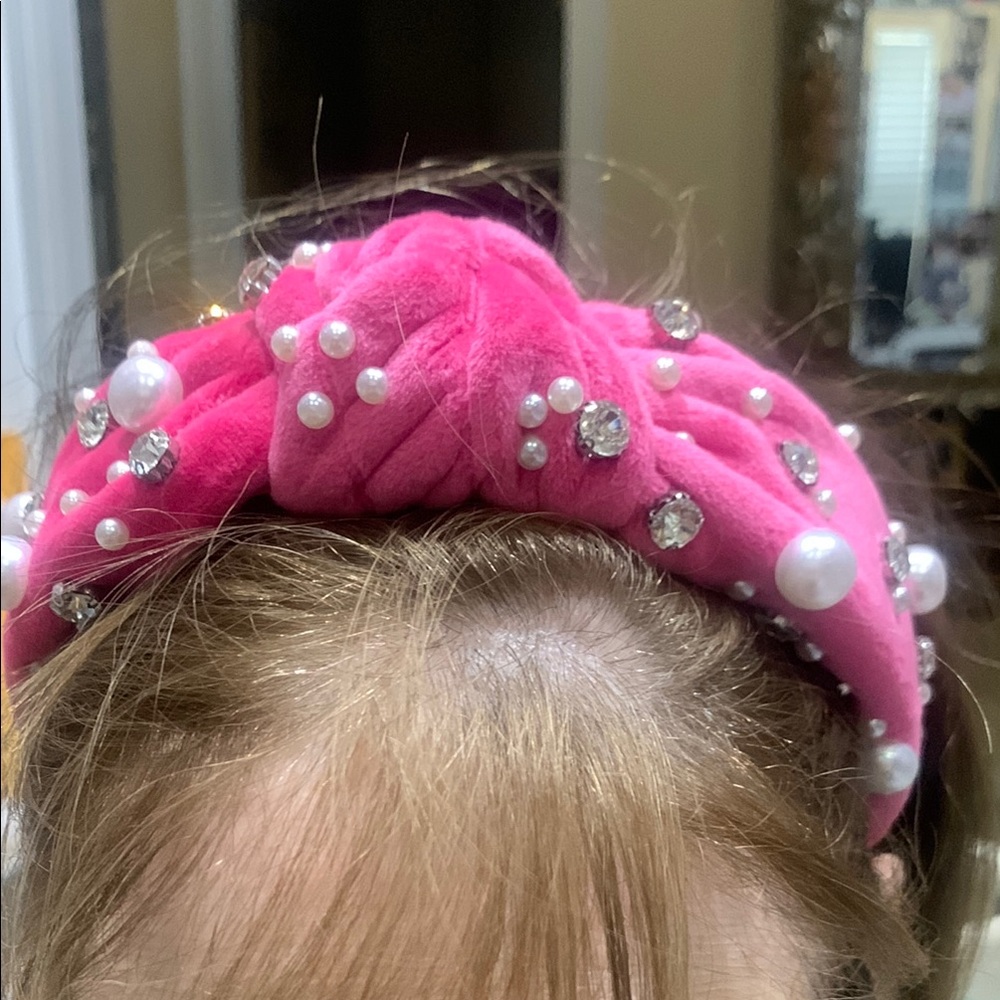 Pink Pearl and Gem Womens Headband BNWOT
